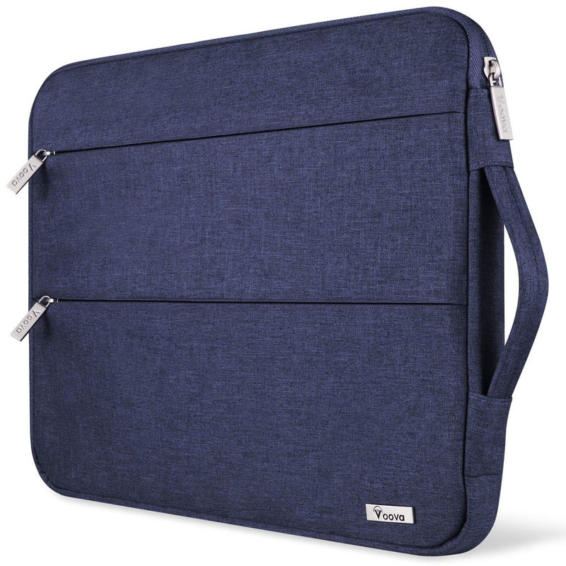 Voova 15.6 16 Inch Laptop Sleeve Case Compatible with MacBook Pro 16 M1/M2/M3/M4 Max 2019-2025, 15.6-16â€ Hp Lenovo Acer Asus, Waterproof Slim Computer Bag Cover with Handle, Blue - Image 1
